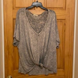 Tie dye shirt sleeve top